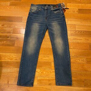 MBX Men’s Jeans Slim Fit Philly Wash Stretch Denim Straight Leg 32 X 30 NWT